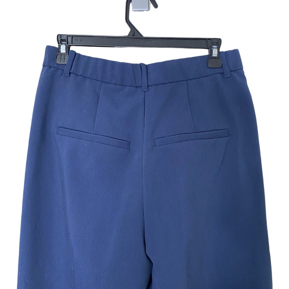 Abercrombie & Fitch Navy Sloane Tailored Wide Leg Pants Trouser Womens Size 10 - Picture 6 of 8